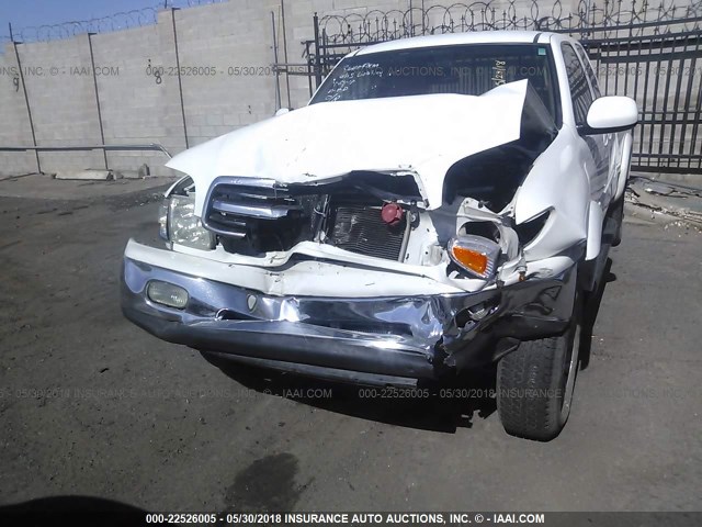 5TBRT3812YS107419 - 2000 TOYOTA TUNDRA ACCESS CAB LIMITED WHITE photo 6