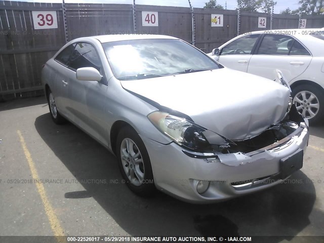 4T1CE38P24U817739 - 2004 TOYOTA CAMRY SOLARA SE/SLE SILVER photo 1