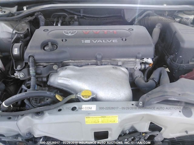 4T1CE38P24U817739 - 2004 TOYOTA CAMRY SOLARA SE/SLE ვერცხლისფერი ფოტო 10