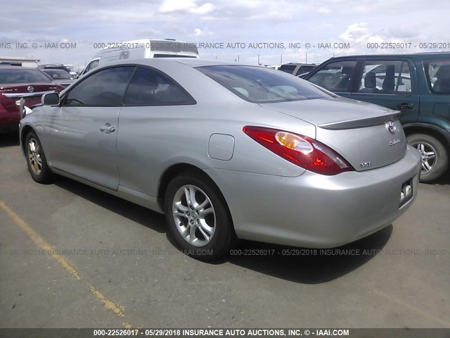 4T1CE38P24U817739 - 2004 TOYOTA CAMRY SOLARA SE/SLE ვერცხლისფერი ფოტო 3