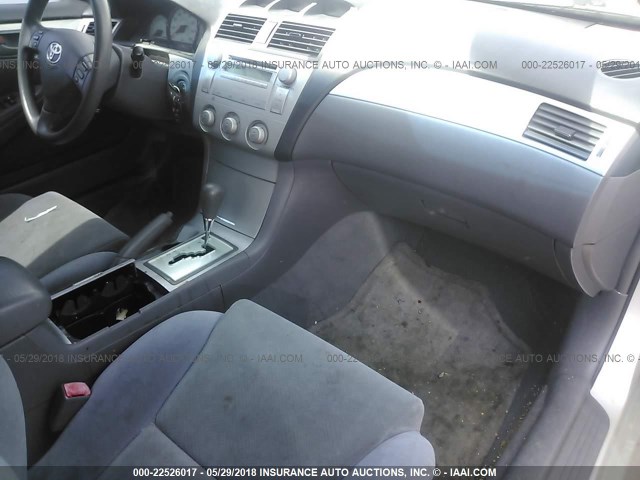 4T1CE38P24U817739 - 2004 TOYOTA CAMRY SOLARA SE/SLE ვერცხლისფერი ფოტო 5