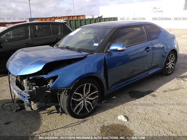 JTKJF5C77FJ002493 - 2015 TOYOTA SCION TC 蓝色 照片 2