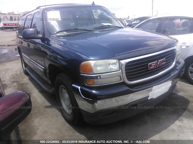 3GKEC16Z86G110361 - 2006 GMC YUKON XL C1500 BLUE photo 1