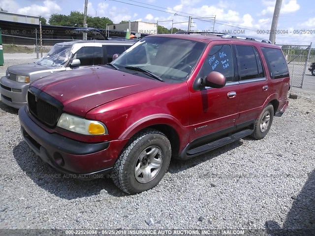 5LMPU28L5WLJ25718 - 1998 LINCOLN NAVIGATOR 红色 照片 2