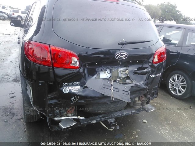 5NMSH13E37H071640 - 2007 HYUNDAI SANTA FE SE/LIMITED BLACK photo 6