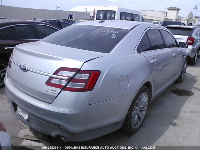 1FAHP2F81FG168940 - 2015 FORD TAURUS LIMITED SILVER photo 4