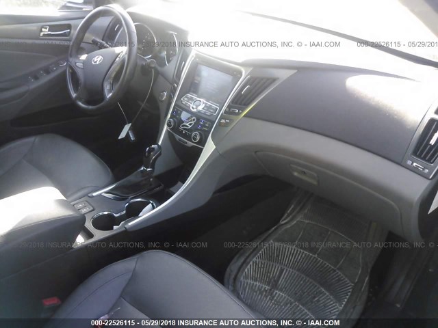 KMHEC4A43DA069511 - 2013 HYUNDAI SONATA HYBRID BLACK photo 5