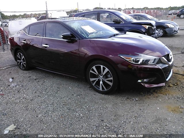 1N4AA6AP2HC385769 - 2017 NISSAN MAXIMA 3.5S/SV/SL/SR/PLAT MAROON photo 1