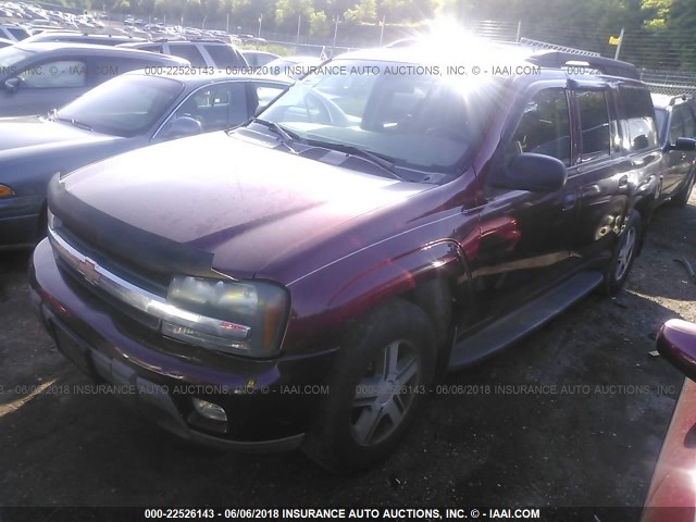 1GNET16SX46213981 - 2004 CHEVROLET TRAILBLAZER EXT LS/EXT LT RED photo 2