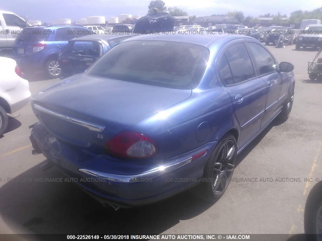 SAJEB52DX4XD59886 - 2004 JAGUAR X-TYPE 2.5 BLUE photo 4