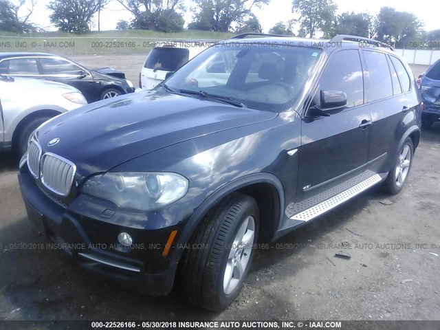 5UXFE835X8L161174 - 2008 BMW X5 4.8I BLACK photo 2