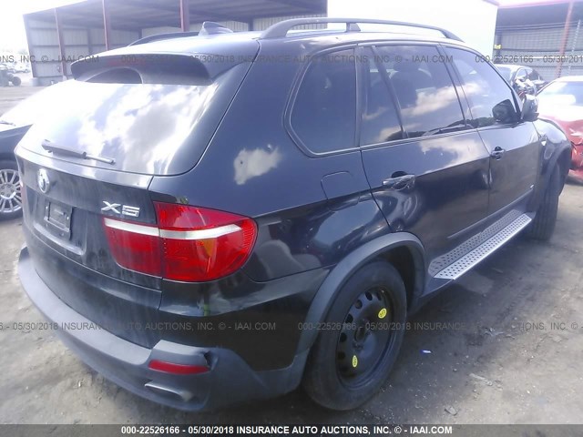 5UXFE835X8L161174 - 2008 BMW X5 4.8I BLACK photo 4