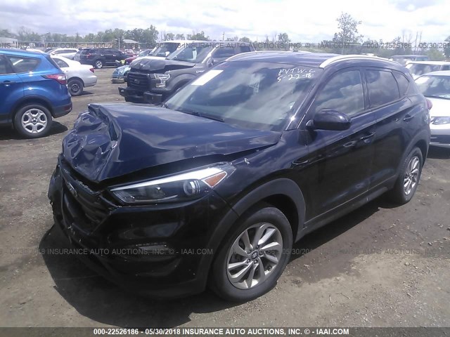 KM8J3CA41GU046885 - 2016 HYUNDAI TUCSON LIMITED/SPORT AND ECO/SE BLACK photo 2