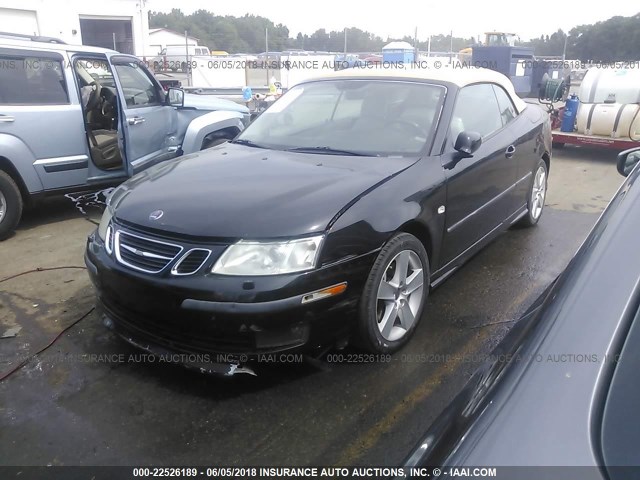 YS3FH71U676104506 - 2007 SAAB 9-3 AERO BLACK photo 2