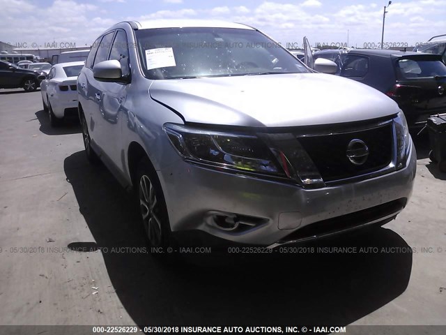 5N1AR2MN4DC680335 - 2013 NISSAN PATHFINDER S/SV/SL/PLATINUM 银色 照片 1