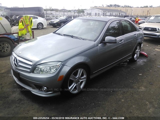 WDDGF8BB9AR098801 - 2010 MERCEDES-BENZ C 300 4MATIC SILVER photo 2