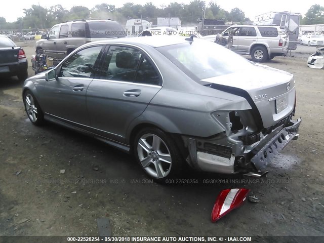 WDDGF8BB9AR098801 - 2010 MERCEDES-BENZ C 300 4MATIC SILVER photo 3