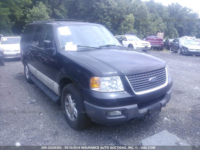 1FMPU16L13LC21471 - 2003 FORD EXPEDITION XLT BLACK photo 1