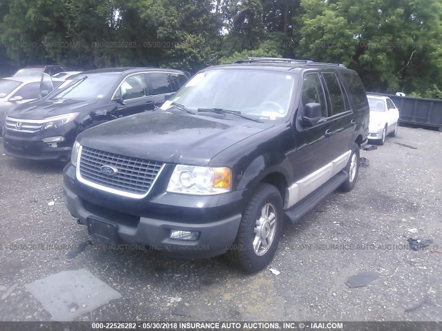 1FMPU16L13LC21471 - 2003 FORD EXPEDITION XLT BLACK photo 2