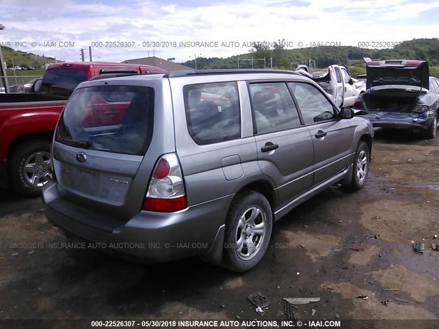 JF1SG63687H742316 - 2007 SUBARU FORESTER 2.5X/SPORTS 2.5X SILVER photo 4