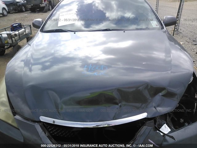 4T1FA38P37U131206 - 2007 TOYOTA CAMRY SOLARA SE/SLE GRAY photo 10