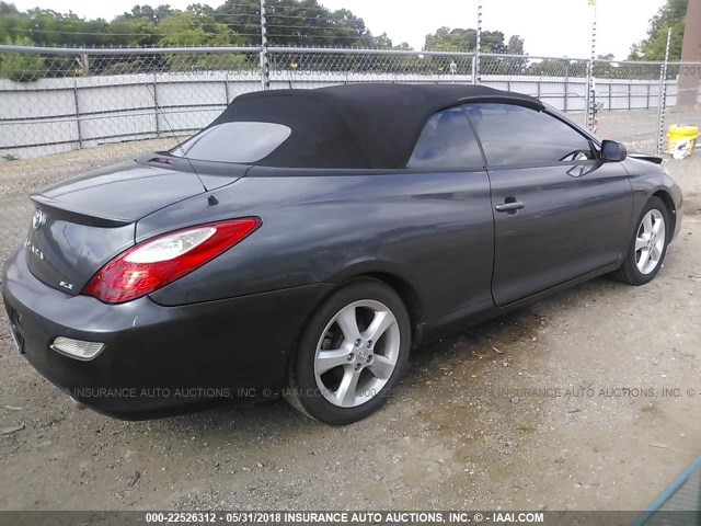 4T1FA38P37U131206 - 2007 TOYOTA CAMRY SOLARA SE/SLE ნაცრისფერი ფოტო 4