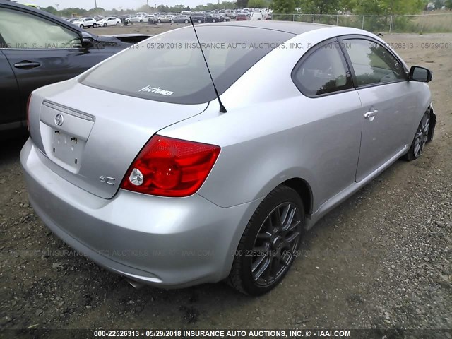 JTKDE177460122647 - 2006 TOYOTA SCION TC 银色 照片 4