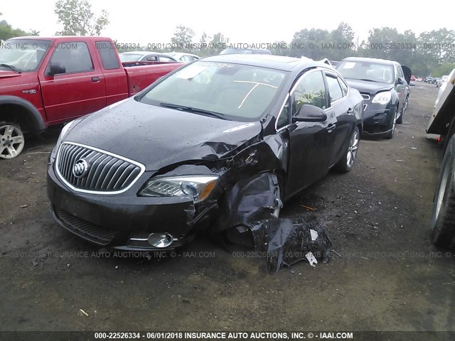 1G4PR5SK3D4126668 - 2013 BUICK VERANO CONVENIENCE BLACK photo 2