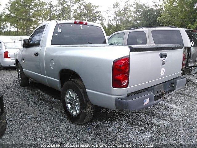 1D7HA16K48J188371 - 2008 DODGE RAM 1500 ST SILVER photo 3