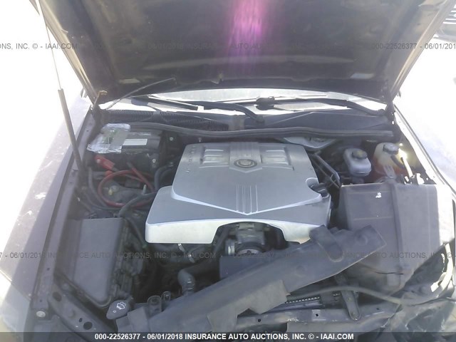 1G6DM57T860115525 - 2006 CADILLAC CTS BLACK photo 10