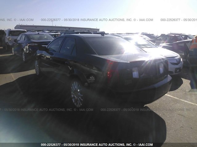 1G6DM57T860115525 - 2006 CADILLAC CTS BLACK photo 3