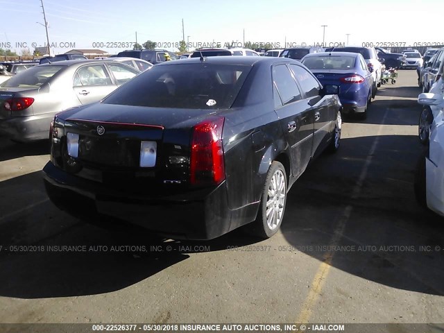 1G6DM57T860115525 - 2006 CADILLAC CTS BLACK photo 4