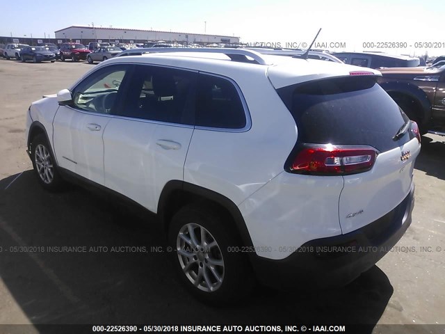 1C4PJMCB0FW714801 - 2015 JEEP CHEROKEE LATITUDE WHITE photo 3