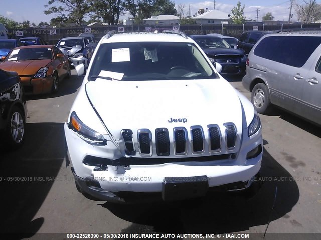 1C4PJMCB0FW714801 - 2015 JEEP CHEROKEE LATITUDE WHITE photo 6