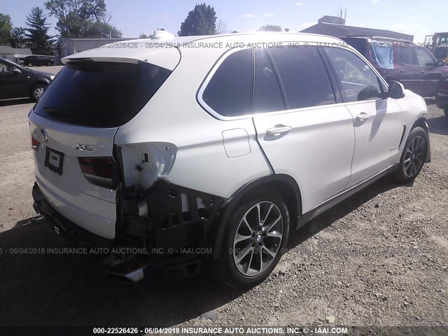 5UXKT0C56G0S79003 - 2016 BMW X5 XDR40E WHITE photo 4