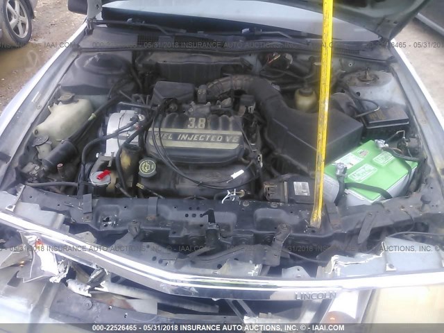 1LNCM9740LY825455 - 1990 LINCOLN CONTINENTAL  Ашық көк фото 10