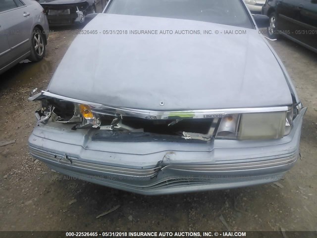 1LNCM9740LY825455 - 1990 LINCOLN CONTINENTAL  Ашық көк фото 6