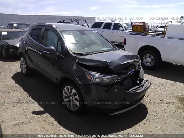 KL4CJASB7HB108804 - 2017 BUICK ENCORE PREFERRED GRAY photo 1