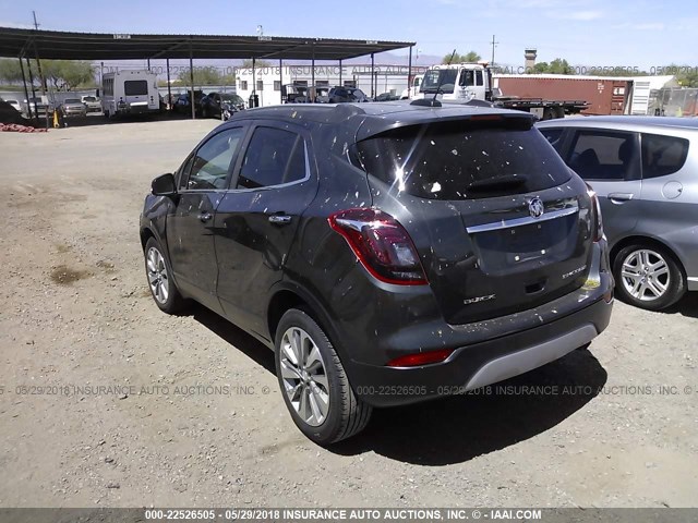 KL4CJASB7HB108804 - 2017 BUICK ENCORE PREFERRED GRAY photo 3