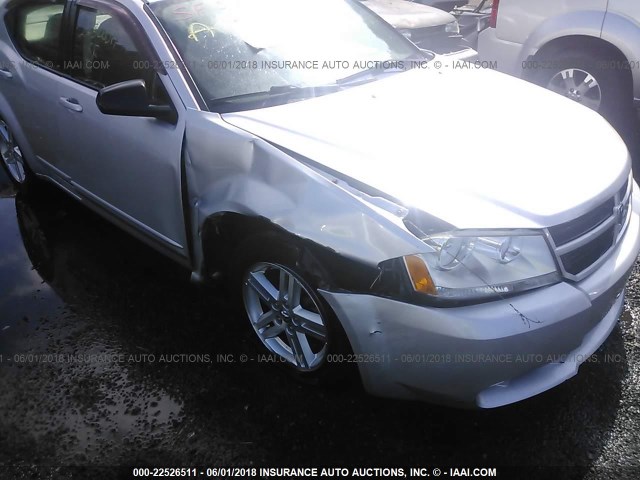 1B3LC56K38N245238 - 2008 DODGE AVENGER SXT SILVER photo 6