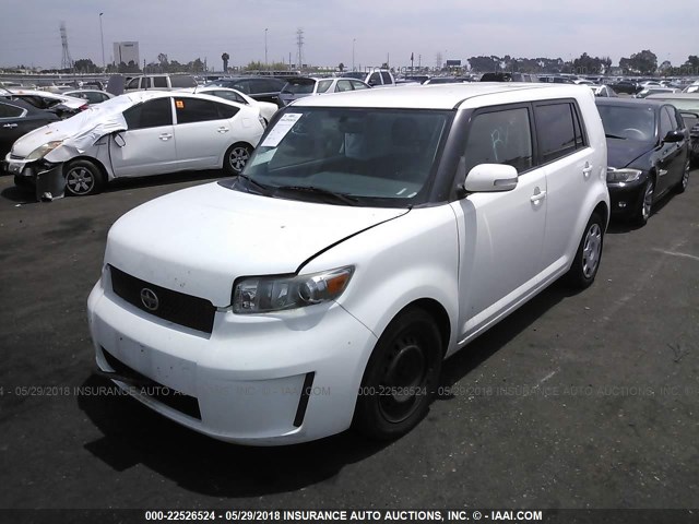 JTLKE50E581040507 - 2008 TOYOTA SCION XB WHITE photo 2