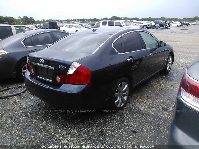 JNKAY01F27M462318 - 2007 INFINITI M35 SPORT BLUE photo 4