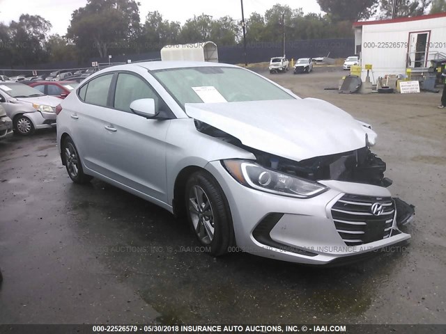 5NPD84LF4JH322730 - 2018 HYUNDAI ELANTRA SEL/VALUE/LIMITED SILVER photo 1