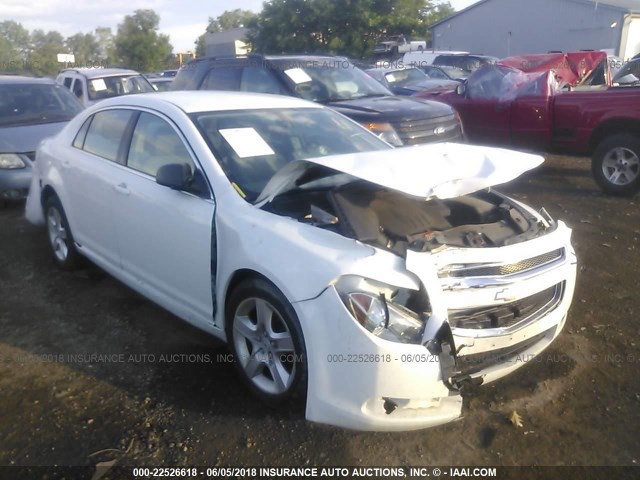 1G1ZA5EU2CF294816 - 2012 CHEVROLET MALIBU LS WHITE photo 1