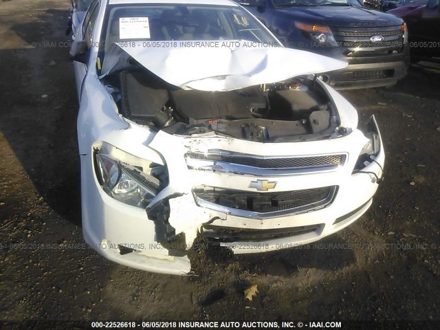 1G1ZA5EU2CF294816 - 2012 CHEVROLET MALIBU LS WHITE photo 6