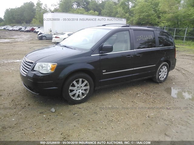 2A8HR54199R654225 - 2009 CHRYSLER TOWN & COUNTRY TOURING BLACK photo 2