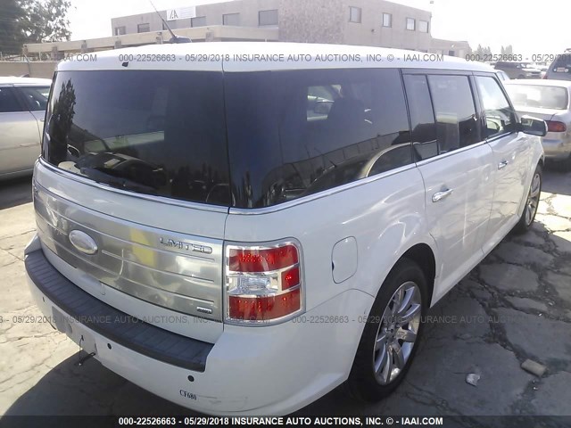 2FMHK6DC1CBD04537 - 2012 FORD FLEX LIMITED WHITE photo 4