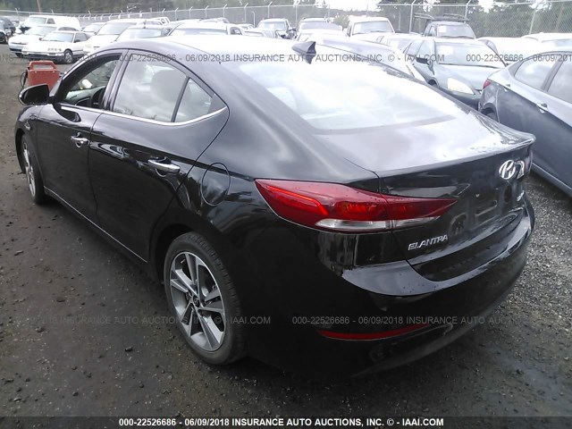 5NPD84LF0HH056259 - 2017 HYUNDAI ELANTRA SE/VALUE/LIMITED BLACK photo 3