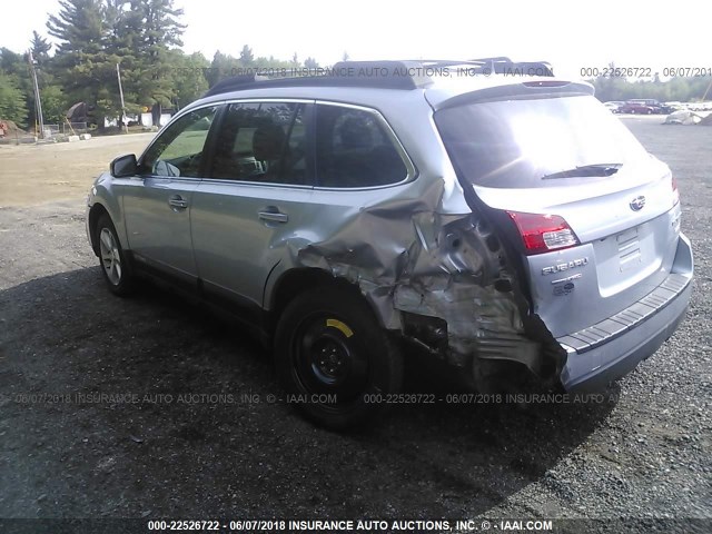 4S4BRBLC5E3286011 - 2014 SUBARU OUTBACK 2.5I LIMITED SILVER photo 3