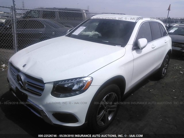 WDC0G4JB9JV061249 - 2018 MERCEDES-BENZ GLC 300 WHITE photo 2